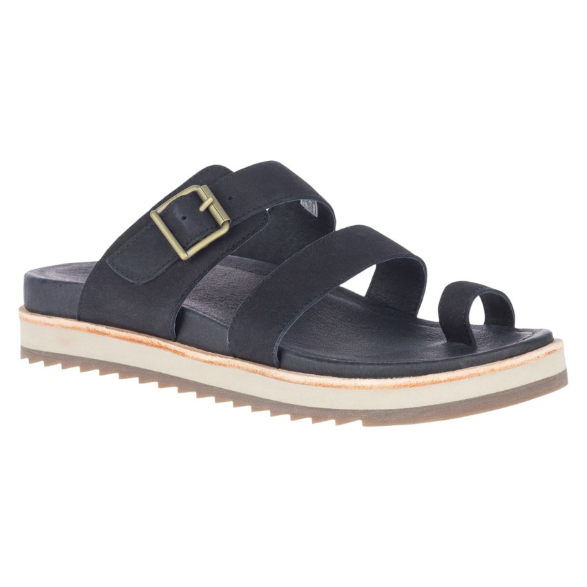 Claquette Merrell Juno Buckle Noir Femme | W.J.BDHS